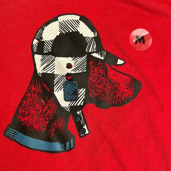 Columbia Boys Checked Fleece Red Dog Pajamas Set NWT M 7/8 - Picture 3 of 6